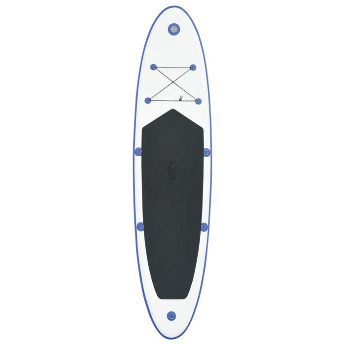 Stand Up Paddleboardset opblaasbaar blauw en wit