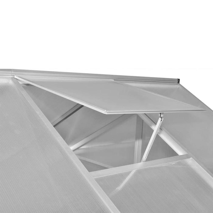 Tuinkas versterkt aluminium met basisframe 6,05 m²