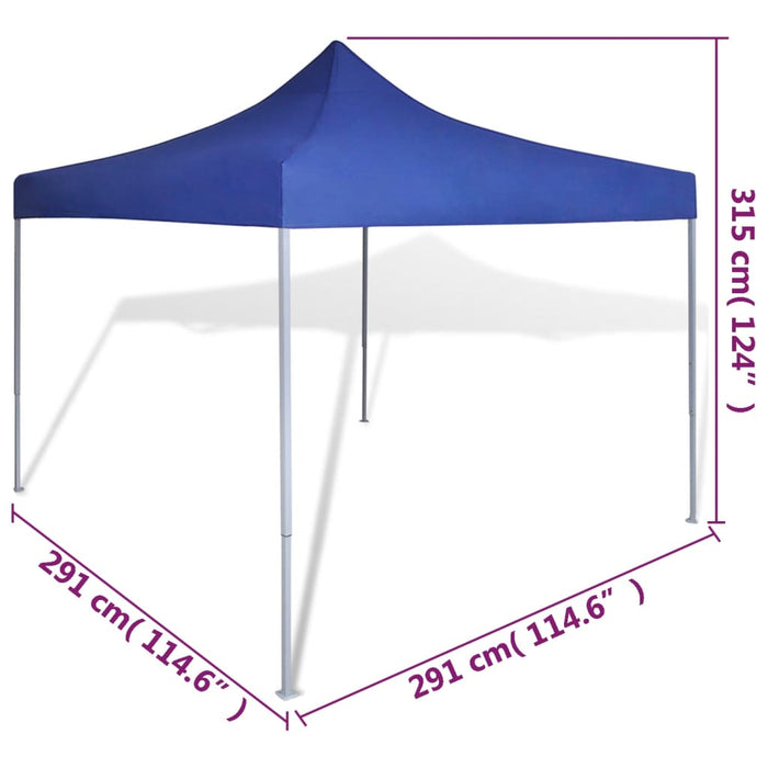 Vouwtent 3x3 m blauw