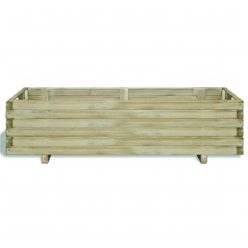 Plantenbak verhoogd rechthoekig 120x40x30 cm hout