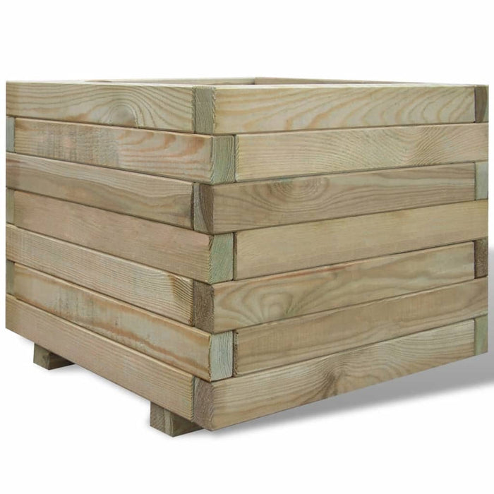 Plantenbak verhoogd vierkant 50x50x40 cm hout