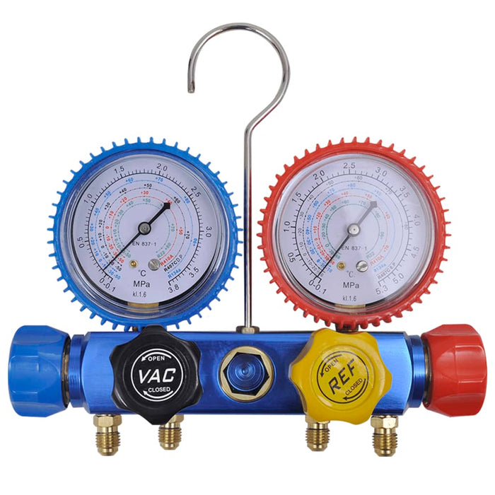 Manometer 4-richtingen set in opbergkoffer