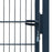 Poort dubbelstaafmat (enkel) 106x210 cm antracietgrijs
