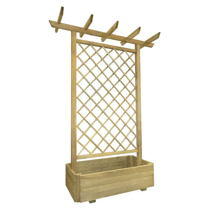 Pergola plantenbak 162x56x204 cm hout