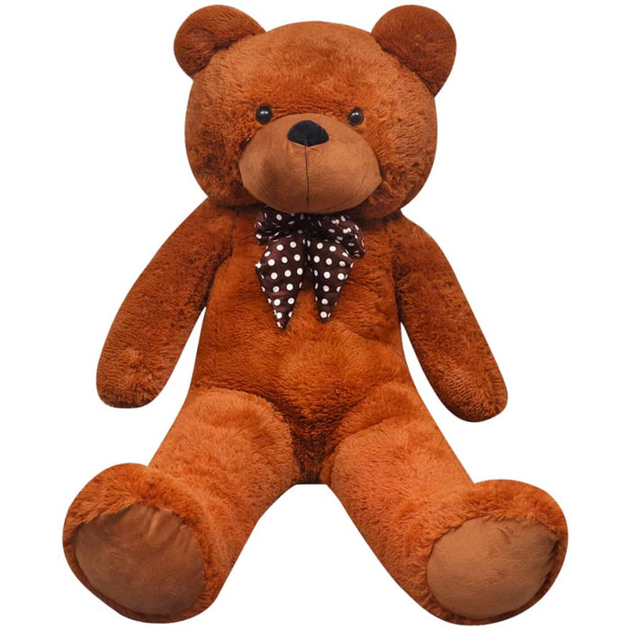 Teddybeer XXL 135 cm zacht pluche bruin