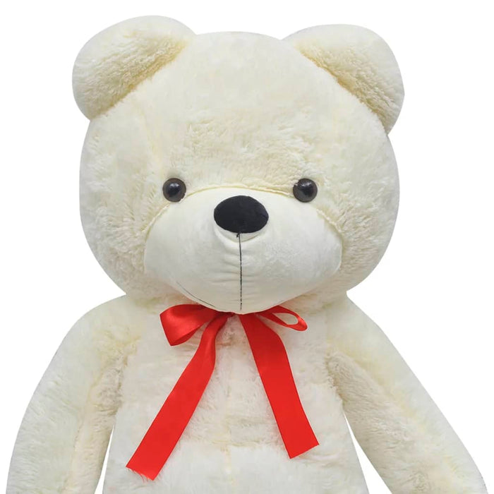 Teddybeer XXL 135 cm zacht pluche wit