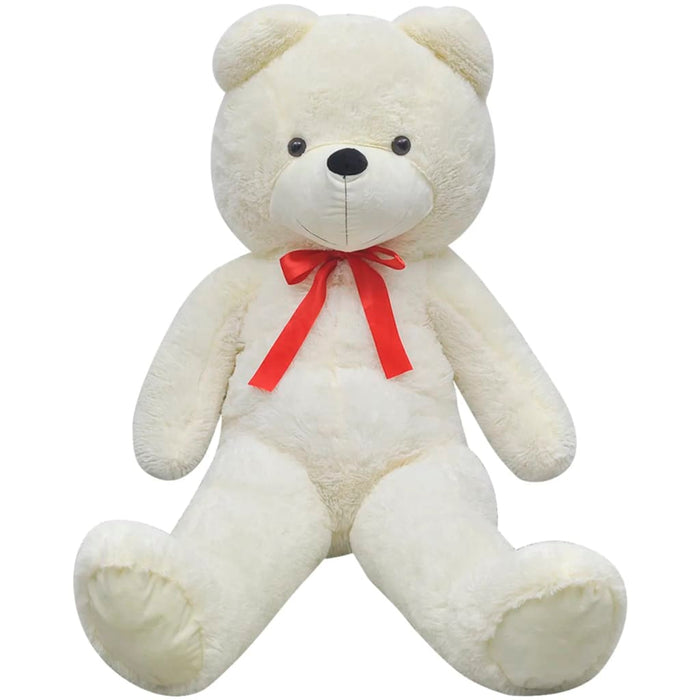 Teddybeer XXL 160 cm zacht pluche wit