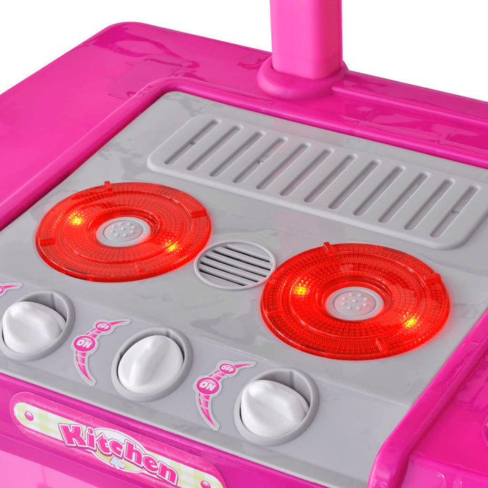 Kinderspeelkeuken met licht- en geluidseffecten roze