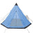 Tent 4-persoons blauw