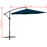 Zweefparasol 3 m blauw