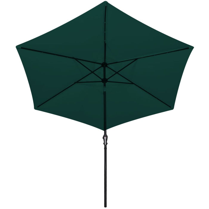 Parasol kantelbaar met LED 3 m groen