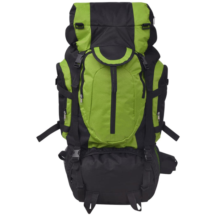 Rugzak hiking XXL 75 L zwart en groen