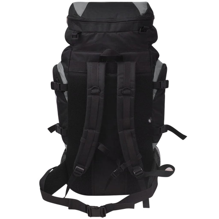 Rugzak hiking XXL 75 L zwart en grijs