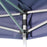 Partytent pop-up zeshoekig inklapbaar 3,6x3,1 m donkerblauw