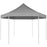 Partytent pop-up zeshoekig inklapbaar 3,6x3,1 m grijs