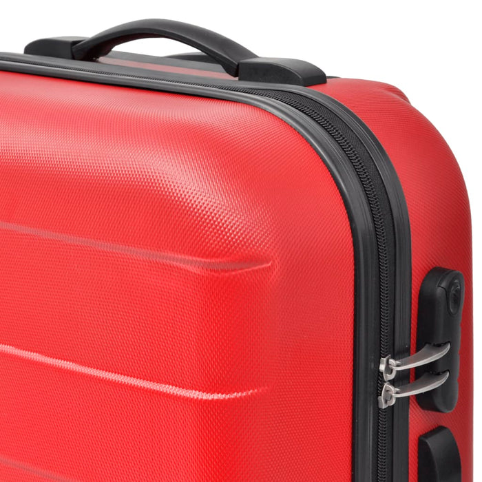 3-delige Kofferset hard 45,5/55/66 cm rood