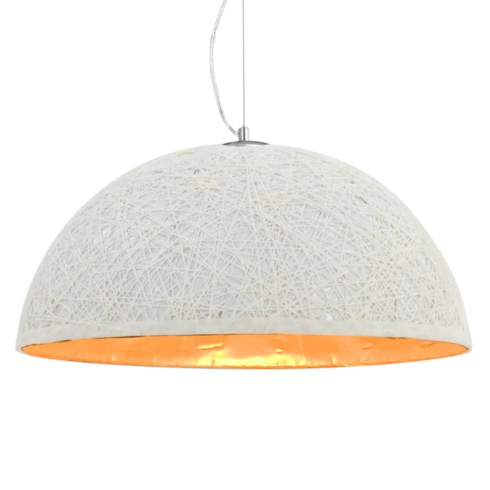 Hanglamp E27 Ø50 cm wit en goud