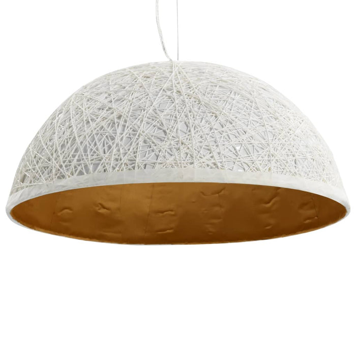 Hanglamp E27 Ø50 cm wit en goud