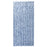 Vliegengordijn 100x220 cm chenille blauw, wit en zilver