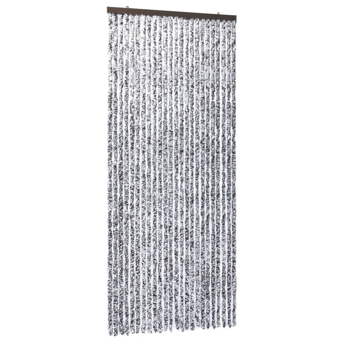 Vliegengordijn 100x220 cm chenille bruin en beige