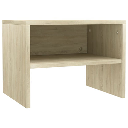 Nachtkastjes 2 st 40x30x30 cm bewerkt hout sonoma eikenkleurig