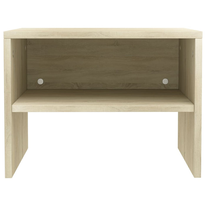 Nachtkastjes 2 st 40x30x30 cm bewerkt hout sonoma eikenkleurig