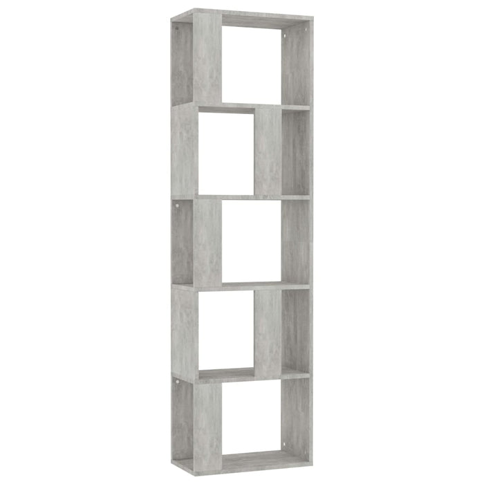 Boekenkast/kamerscherm 45x24x159 cm bewerkt hout betongrijs