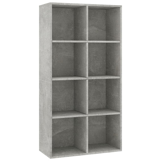 Boekenkast/dressoir 66x30x130 cm bewerkt hout betongrijs