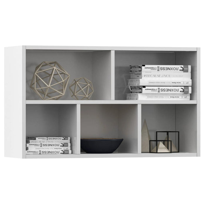 Boekenkast/dressoir 50x25x80 cm spaanplaat wit