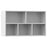 Boekenkast/dressoir 50x25x80 cm spaanplaat wit