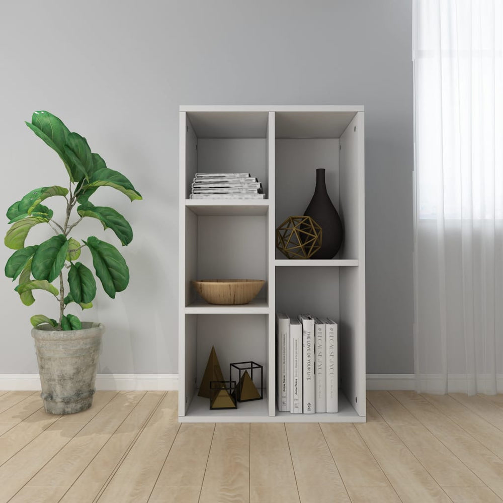 Boekenkast/dressoir 50x25x80 cm spaanplaat wit