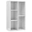 Boekenkast/dressoir 50x25x80 cm spaanplaat hoogglans wit