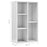 Boekenkast/dressoir 50x25x80 cm spaanplaat hoogglans wit