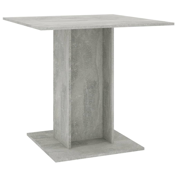 Eettafel 80x80x75 cm spaanplaat betongrijs