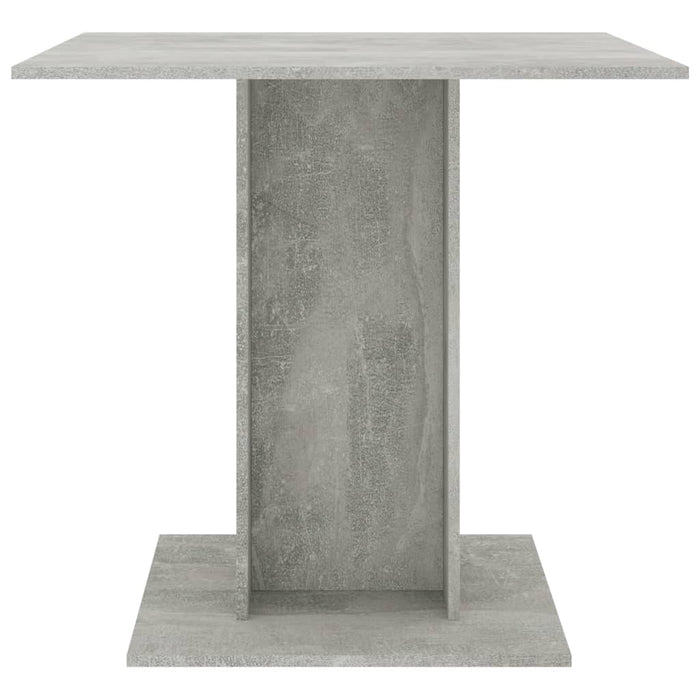 Eettafel 80x80x75 cm spaanplaat betongrijs