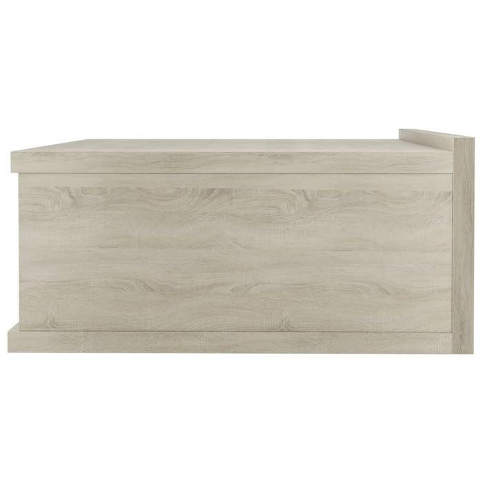 Nachtkastjes 2 st 40x30x15 cm bewerkt hout sonoma eikenkleurig