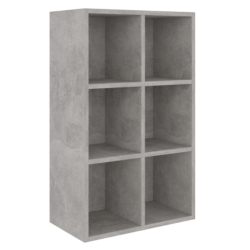 Boekenkast/dressoir 66x30x97,8 cm bewerkt hout betongrijs