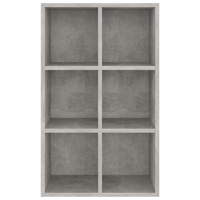 Boekenkast/dressoir 66x30x97,8 cm bewerkt hout betongrijs