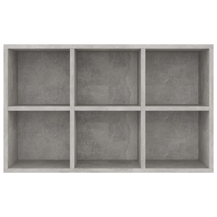 Boekenkast/dressoir 66x30x97,8 cm bewerkt hout betongrijs