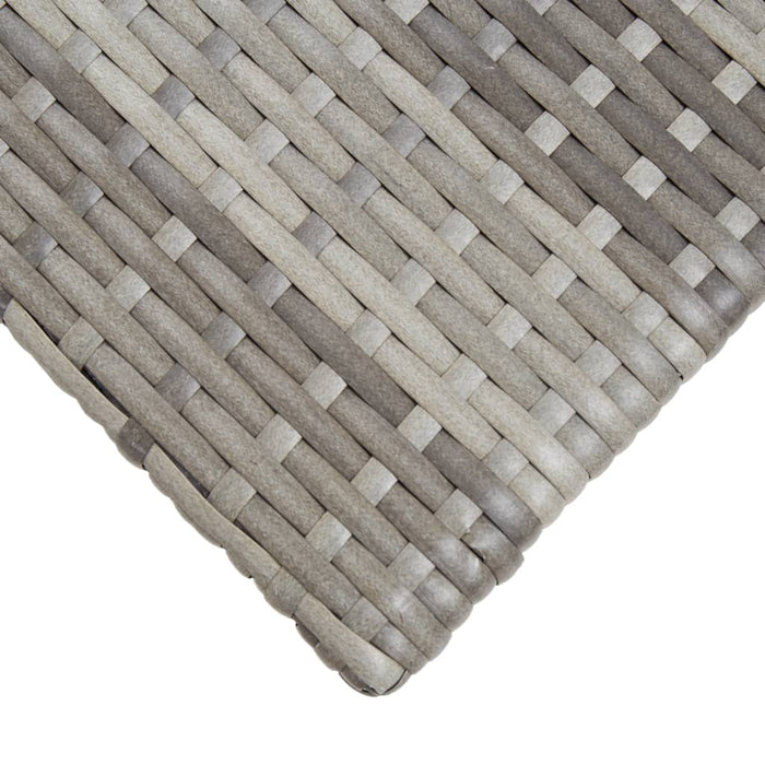 Theetafel 50x50x47 cm poly rattan grijs