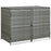 Containerberging dubbel 148x77x111 cm poly rattan antraciet