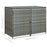 Containerberging dubbel 148x77x111 cm poly rattan antraciet