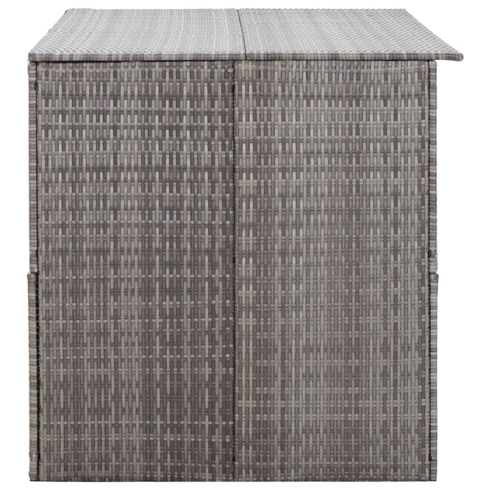 Tuinbox 150x100x100 cm poly rattan grijs