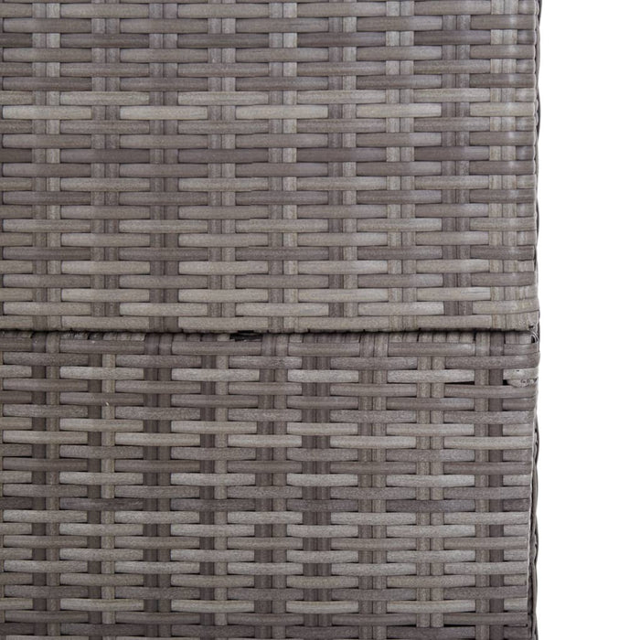 Tuinbox 150x100x100 cm poly rattan grijs