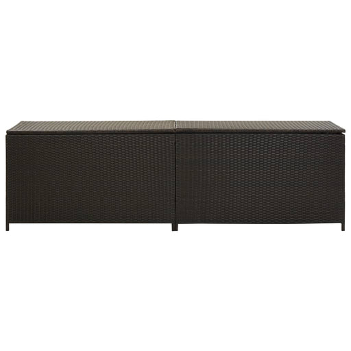 Tuinbox 200x50x60 cm poly rattan bruin