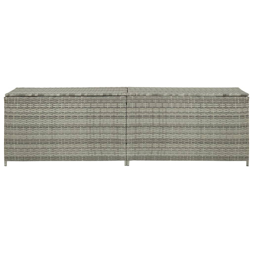 Tuinbox 200x50x60 cm poly rattan grijs