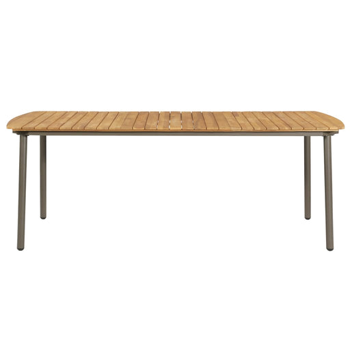 Tuintafel 200x100x72 cm massief acaciahout en staal