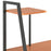 Bureau met schappen 102x50x117 cm zwart en bruin