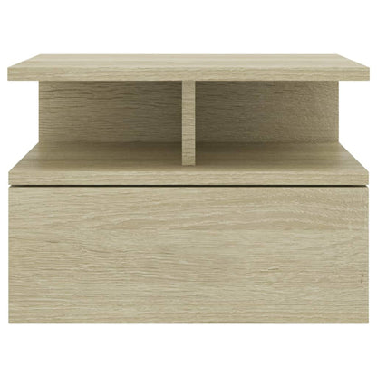 Nachtkastjes 2 st 40x31x27 cm bewerkt hout sonoma eikenkleurig