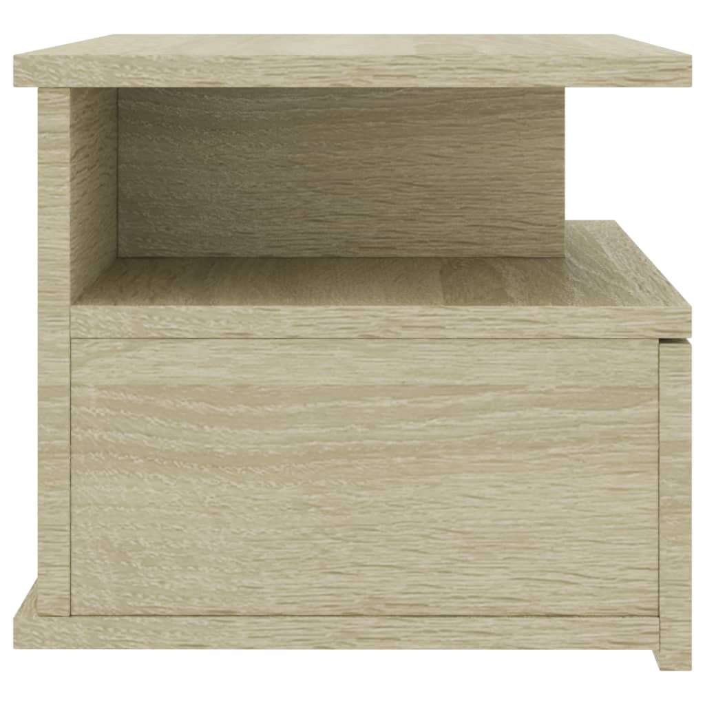 Nachtkastjes 2 st 40x31x27 cm bewerkt hout sonoma eikenkleurig